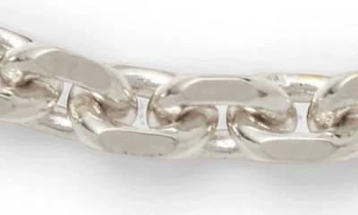 Lady Grey Triplet Toggle Anklet In Silver