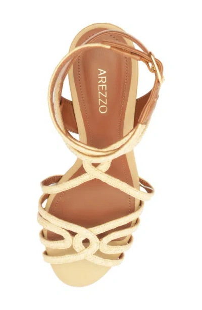 Arezzo Aria Ankle Strap Sandal In Multi