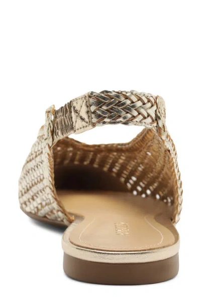 Arezzo Eva Slingback Pointed Toe Flat In Multi