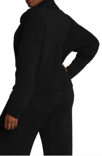 Spanx ® Airessentials French Rib Quarter Zip Pullover In Blue