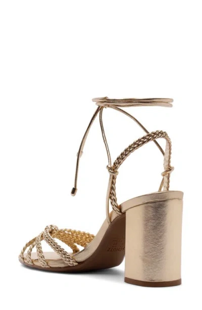 Schutz Adele Ankle Strap Sandal In Silver
