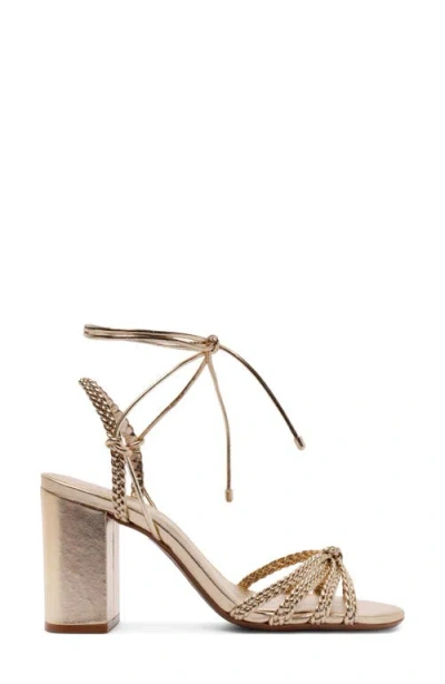 Schutz Adele Ankle Strap Sandal In Silver