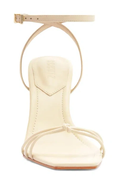 Schutz Haven Bamboo Sandal In White