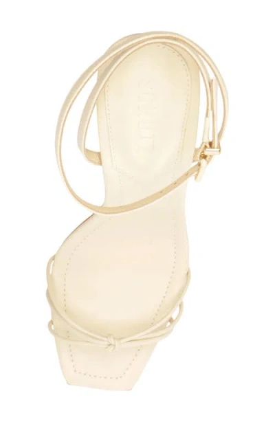 Schutz Haven Bamboo Sandal In White