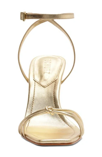 Schutz Haven Ankle Strap Sandal In Silver