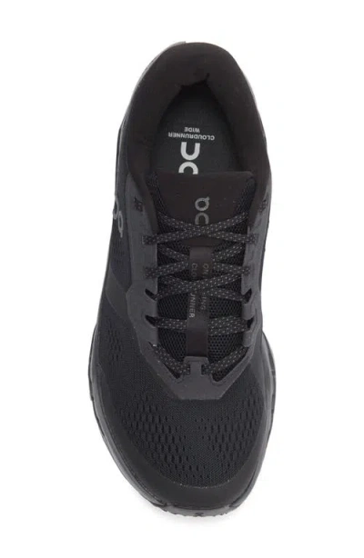 On Cloud Runner 3 Wide Sneaker In Black