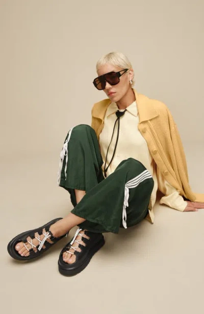 Ugg Goldenglow Toggle Sandals In Black