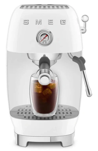 Smeg Retro Espresso Machine In White