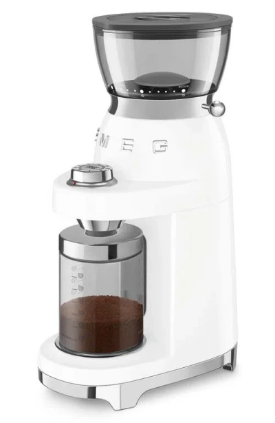 Smeg Cgf11 Coffee Grinder In White