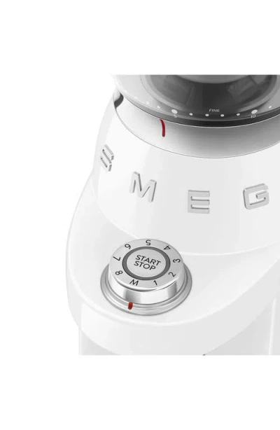 Smeg Cgf11 Coffee Grinder In White