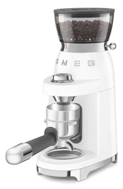 Smeg Cgf11 Coffee Grinder In White