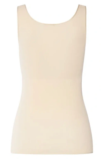 Hanro Seamless Cotton Tank In Pattern