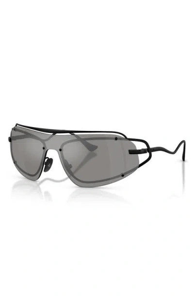 Ferrari 132mm Rimless Rectangular Sunglasses In Gray