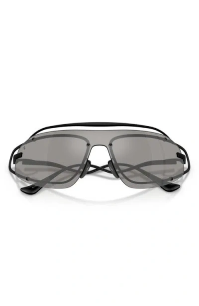 Ferrari 132mm Rimless Rectangular Sunglasses In Gray