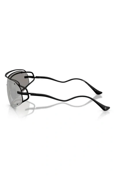 Ferrari 132mm Rimless Rectangular Sunglasses In Gray