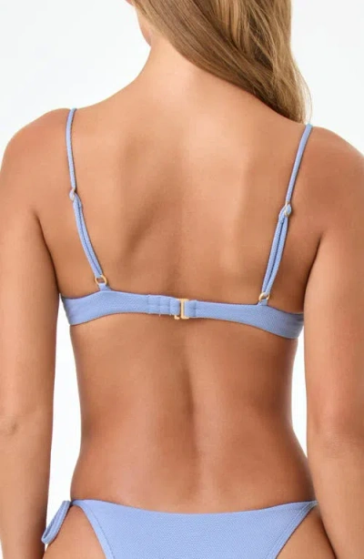 L*space Lspace Sunrise Shell Bikini Top In Blue