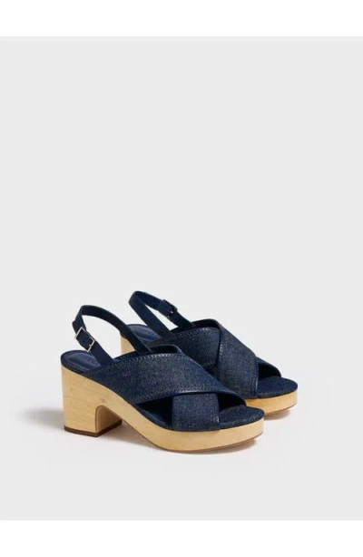 Marion Parke Avery Platform | Denim In Multi