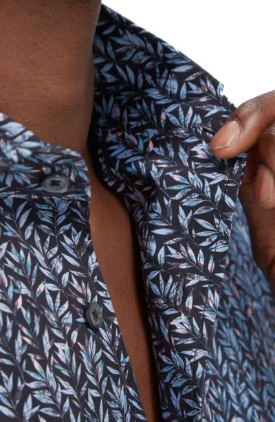 Bugatchi Devon Ooohcotton® Button-up Shirt In Blue