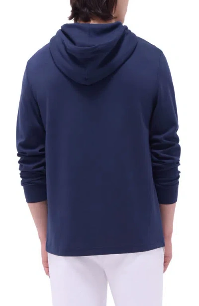 Bugatchi Slim Fit Hoodie In Blue