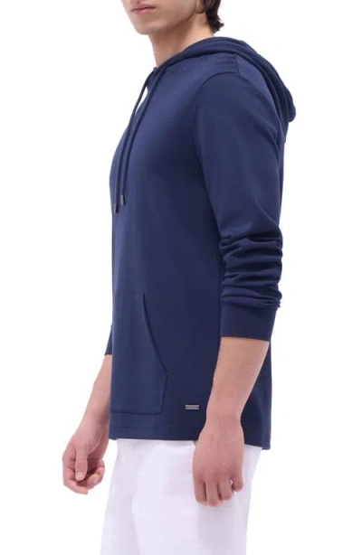 Bugatchi Slim Fit Hoodie In Blue
