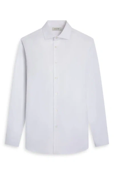 Bugatchi Axel Shaped Fit Stretch Cotton Button-up Shirt In White