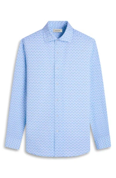 Bugatchi Devon Ooohcotton® Button-up Shirt In Blue