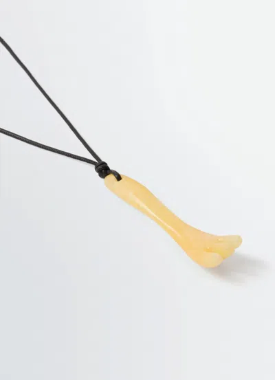 Lemaire Gua Sha Fork Necklace In Multi