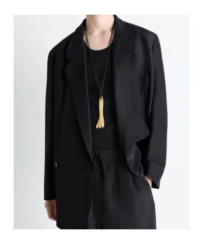 Lemaire Gua Sha Fork Necklace In Multi