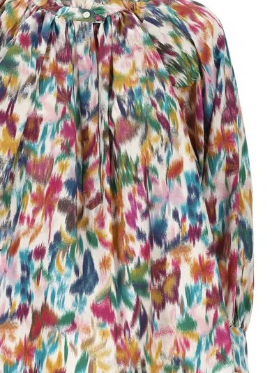 Dior Printed Long-sleeve Top In Multi