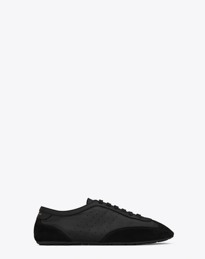 Saint Laurent Lou Low Top Sneaker In Black