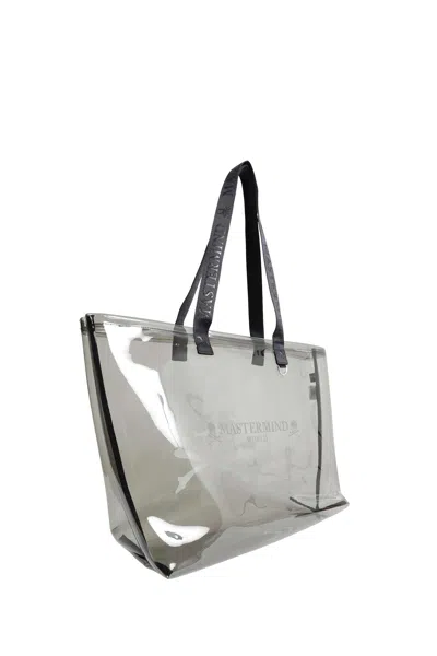 Mastermind Japan Pvc Printed Tote Bag In Gray
