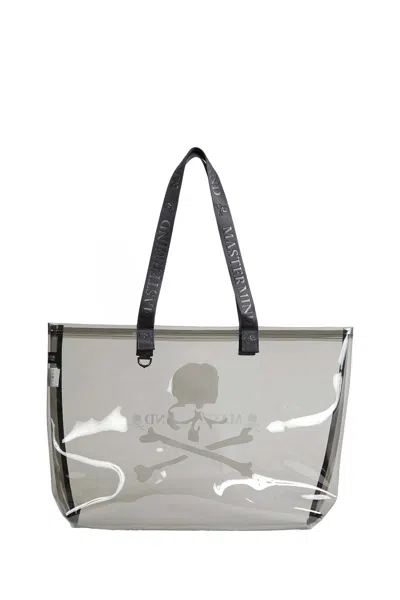 Mastermind Japan Pvc Printed Tote Bag In Gray
