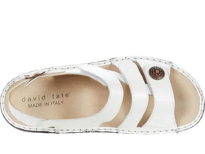 David Tate Wrap Slingback Sandal In White