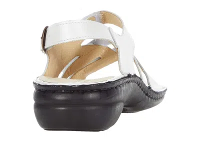 David Tate Wrap Slingback Sandal In White