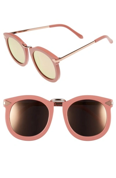 Karen Walker 'super Lunar - Arrowed By Karen' 52mm Sunglasses In Rose Pink