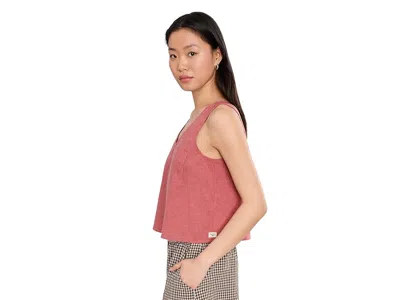 Toad And Co Taj Hemp Button Back Tank Top In Brown
