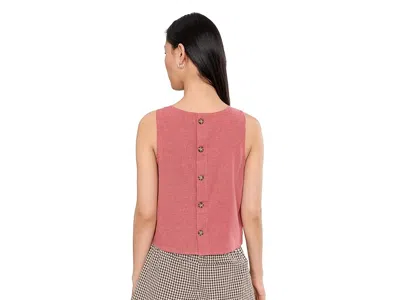 Toad And Co Taj Hemp Button Back Tank Top In Brown