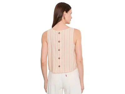 Toad And Co Taj Hemp Button Back Tank Top In Neutral