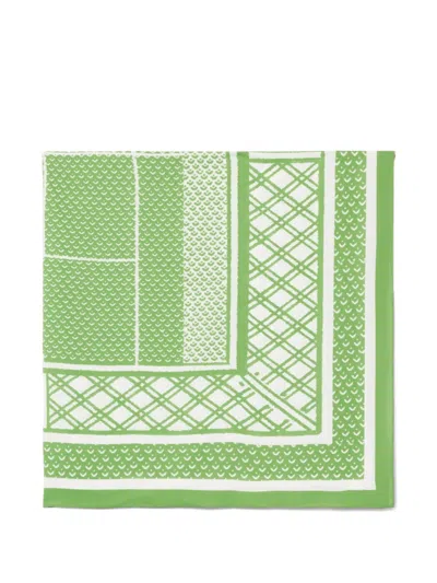 Lacoste Tennis Patterned Scarf In Multi