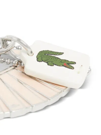 Lacoste Lenglen Charm Keyring In Multi