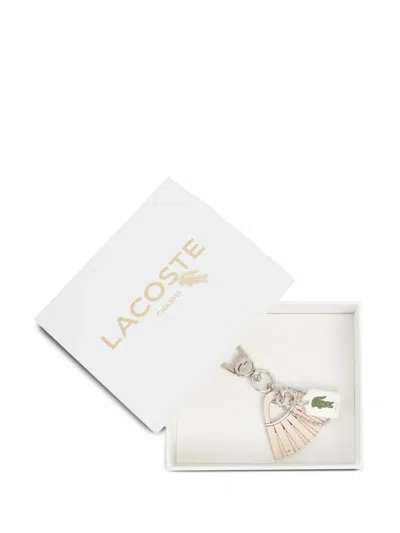Lacoste Lenglen Charm Keyring In Multi