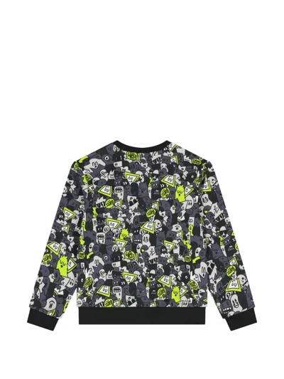 Guess Patterned Sweatshirt In Multi