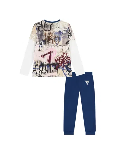 Guess Logo Tracksuit In Multi