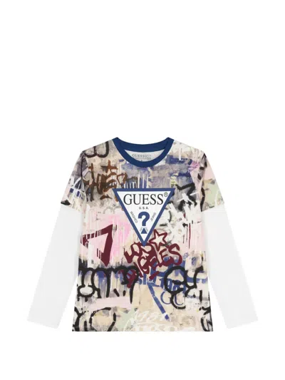 Guess Logo Tracksuit In Multi