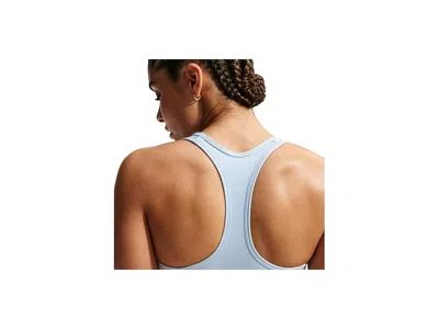 Nike Swoosh Medium Support Bra In Blue