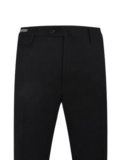 Corneliani Buttoned Trousers In Gray