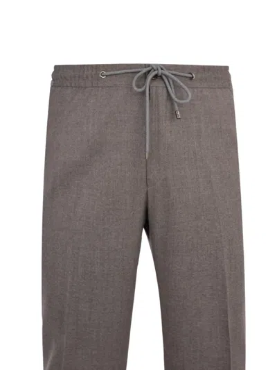 Corneliani Drawstring Trousers In Neutral