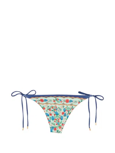 Farm Rio Tie Side Side Bikini Bottom In Multi