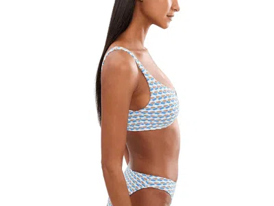Seafolly Mala Ring Front Tank Top In Blue