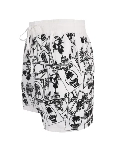 Only The Blind Printed Drawstring Shorts In Multi